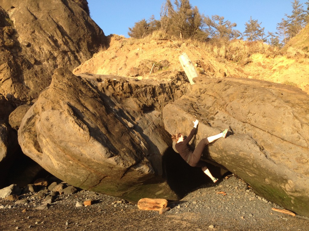 oregon bouldering on the coast